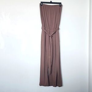 Zesica Tan Sleeveless Romper Women's L